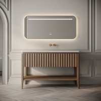 Kensington Vanity Unit & Stone Basin 1200mm Smoked Oak
